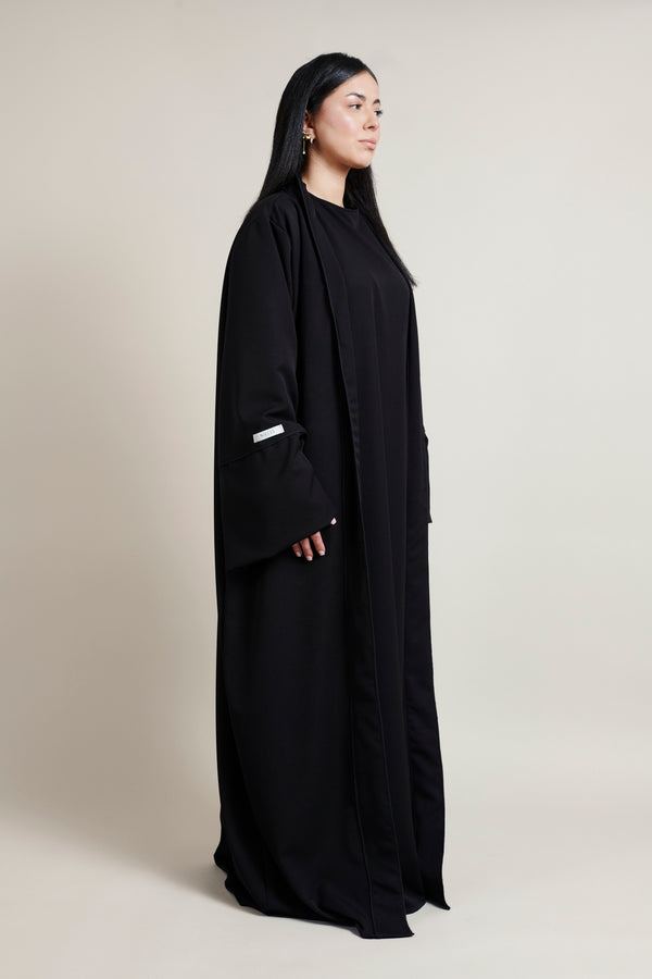 Gabardine Dress - Black