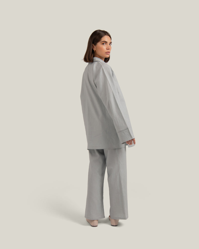 LINEN PANTS - PASTEL BLUE