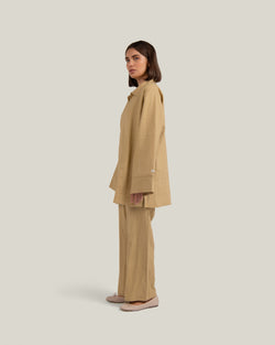 LINEN PANTS - TAN