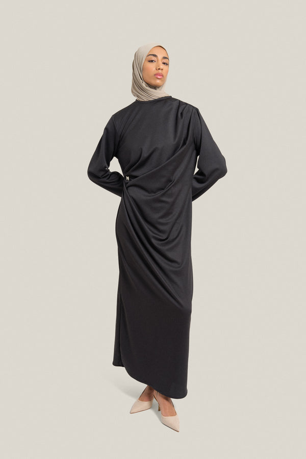 WAVE DRESS - BLACK