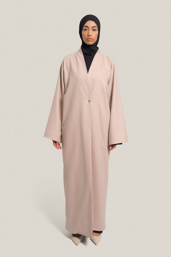 WOOL ABAYA - CRÈME