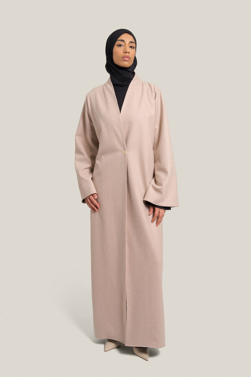 WOOL ABAYA - CRÈME