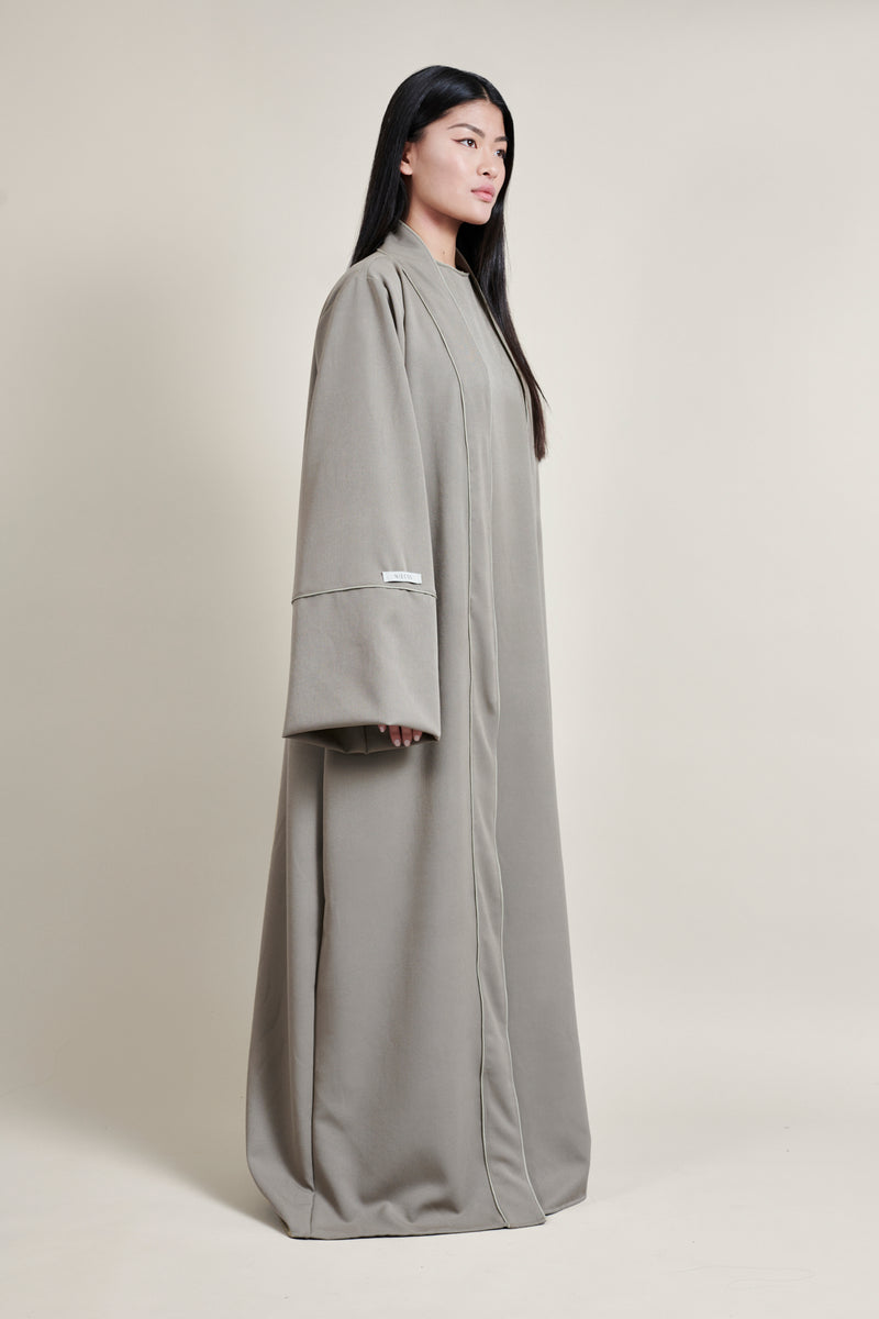 Gabardine Abaya - Cloud