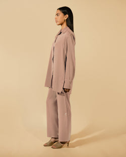 CREPE PANTS - TERRACOTA