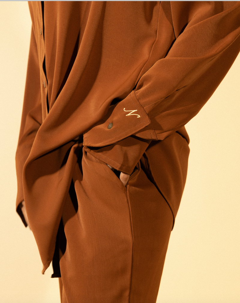 CREPE PANTS - COPPER