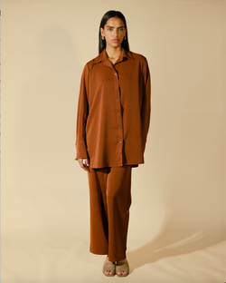 CREPE SHIRT - COPPER