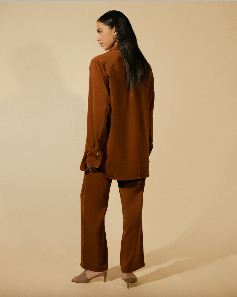 CREPE SHIRT - COPPER