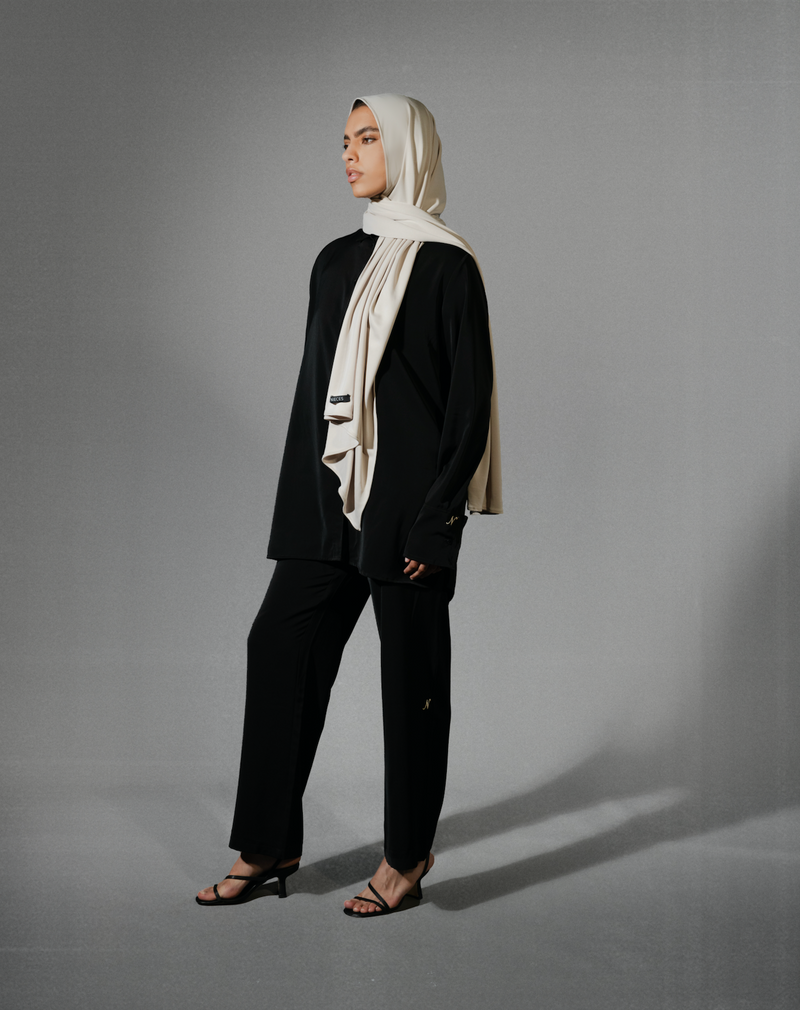 CREPE PANTS - BLACK